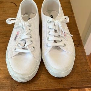 Superga White Sneaker, Size 38
